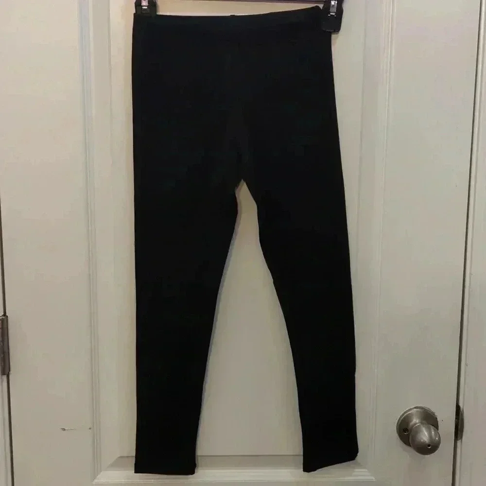 The children's place girls black leggings size medium 7/8